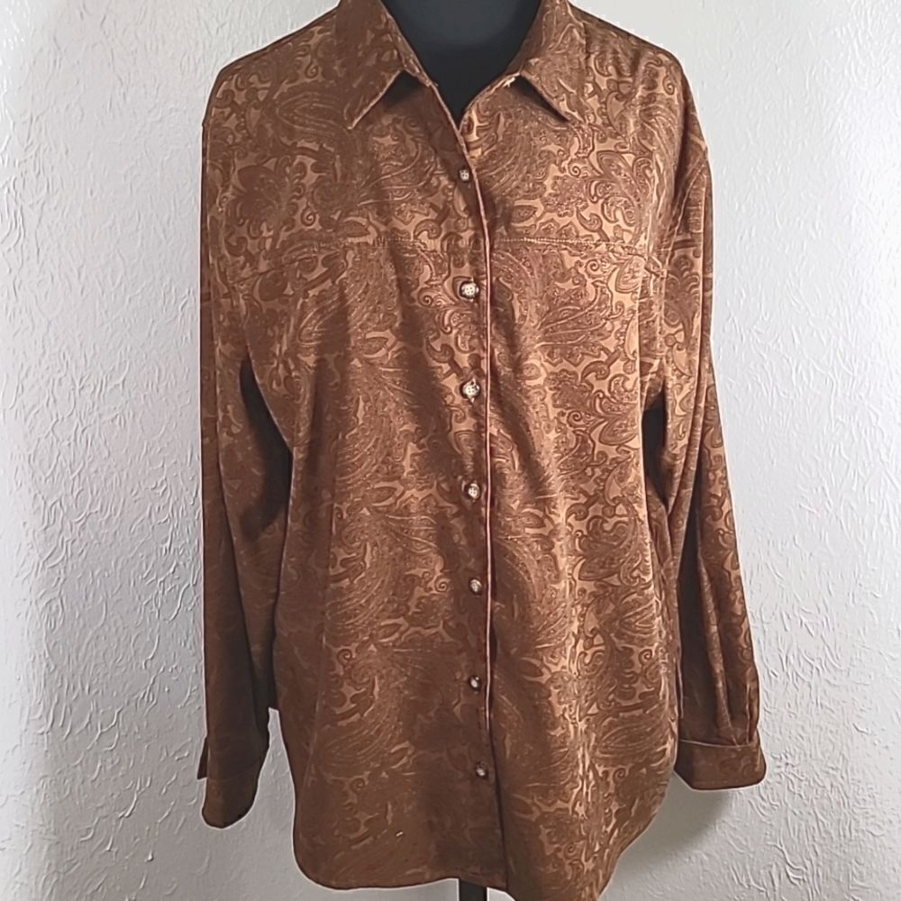 White Stag Shirt/Jacket, Brown, Size XL